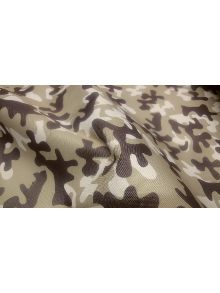 AUS CORDURASTOFF CAMOUFLAGE WASSERDICHT - weiß/braun/beige