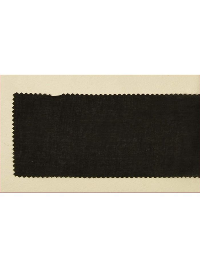 REINE BAUMWOLLE VOILE UNI BAUMWOLLSTOFF - Schwarz