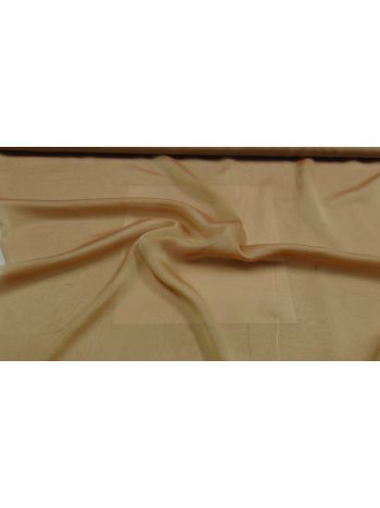 CHANGIEREND FEINER CHIFFON STOFF LEICHTFALLEND - Milchkaffee