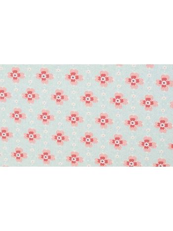 REINE BAUMWOLLE BLUMENMUSTER BAUMWOLLSTOFF