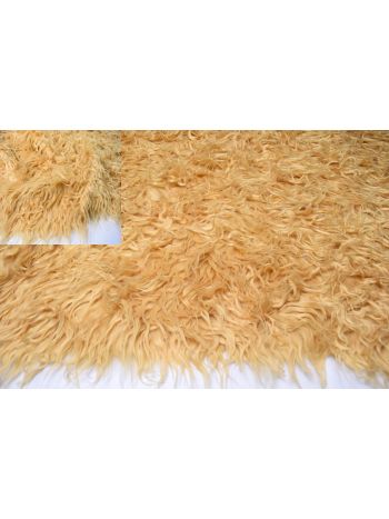 STRETCH LANGHAAR FELL FELLIMITAT WEICH LEICHT 7-8CM - Goldbeige