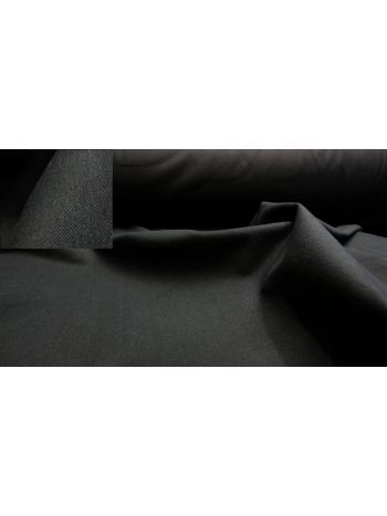 SCHWER BAUMWOLLSTOFF FLANELL STOFF ROBUST 600G - schwarz