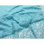 BAUMWOLLE ORGANZA SPITZE BLUMEN SPITZENSTOFF - Aqua